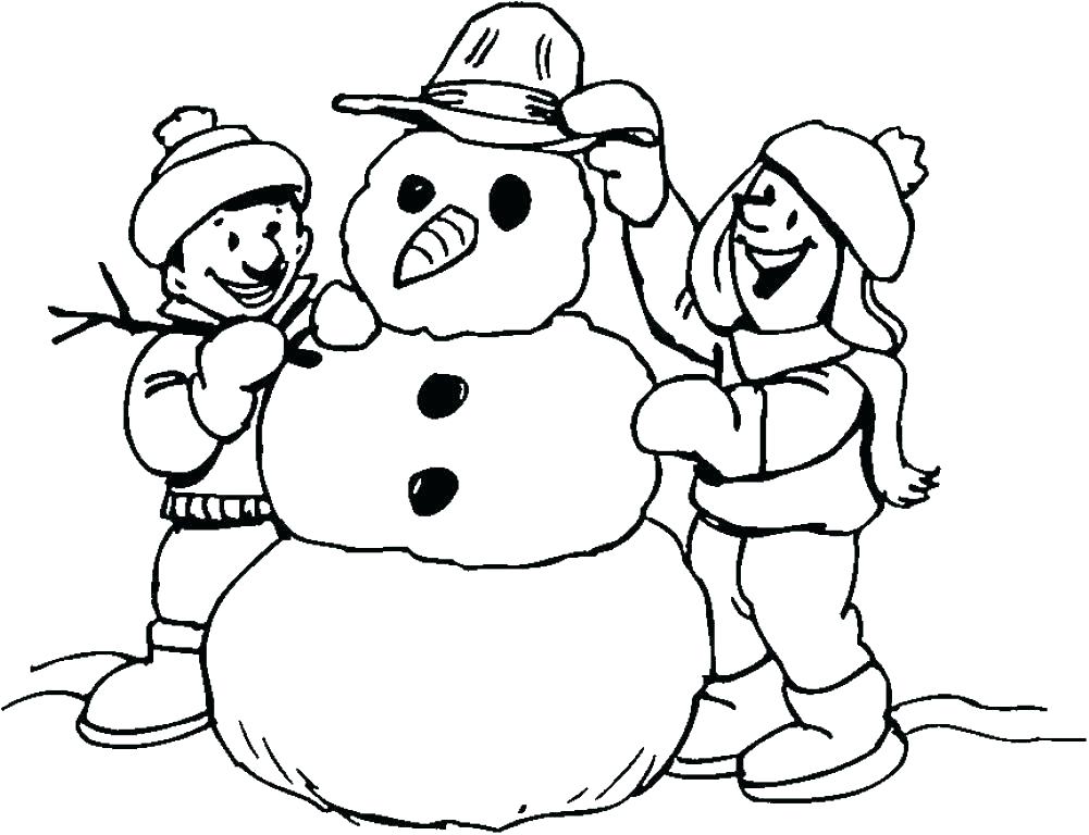 Snowman Coloring Pages