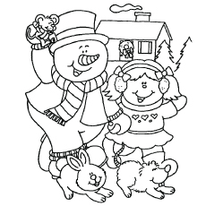 230x230 Top 20 Free Printable Snowman Coloring Pages Online