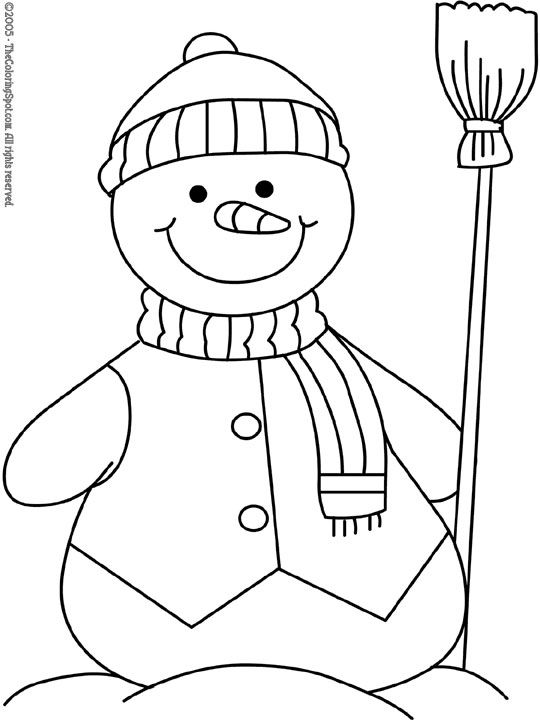 540x720 Snowman Coloring Pages To Print