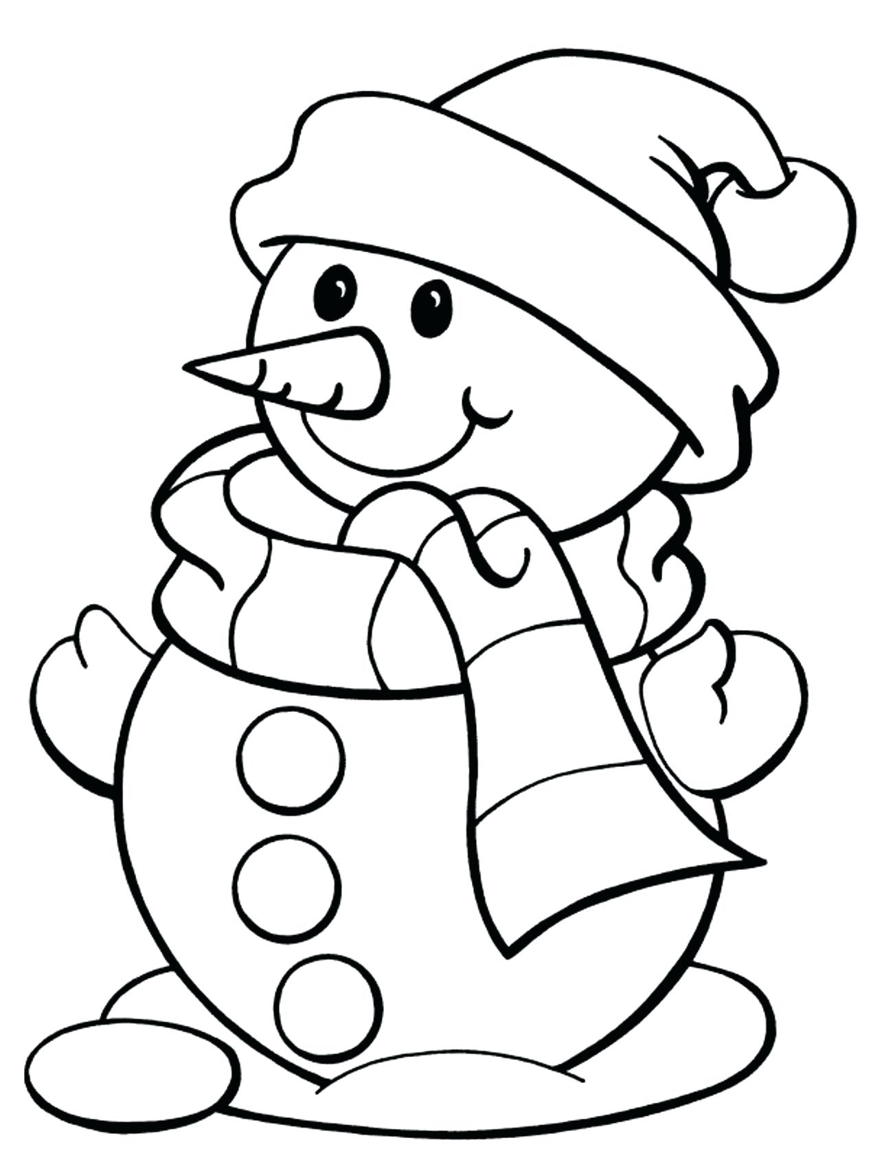 1268x1688 Printable Snowman Coloring Pages For Worksheets Kindergarten 50