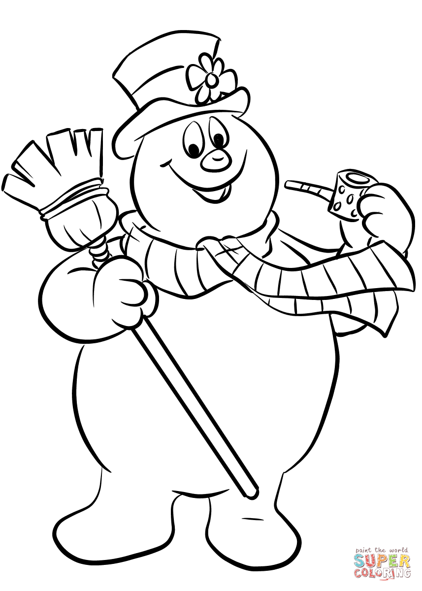 857x1200 Snowman Coloring Pages For Kindergarten