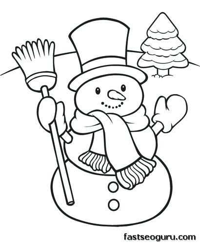 410x500 Snowman Coloring Pages Snowman Coloring Pages To Print Humorous