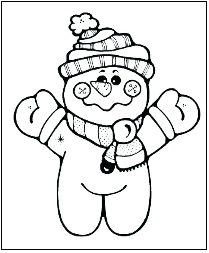 693x841 Printable Snowman Coloring Pages