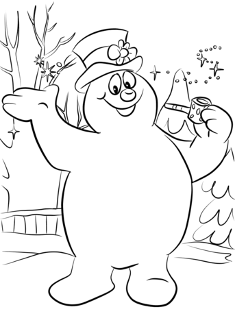 343x480 Frosty The Snowman Coloring Pages