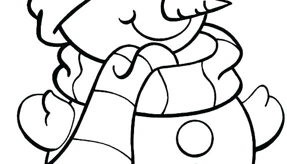 Snowman Coloring Pages For Preschool