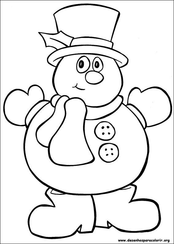Snowman Coloring Pages Free Printable
