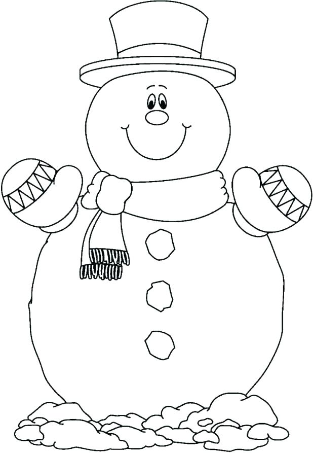 618x893 Snowman Coloring Pages Fre Nice Free Printable Snowman Coloring