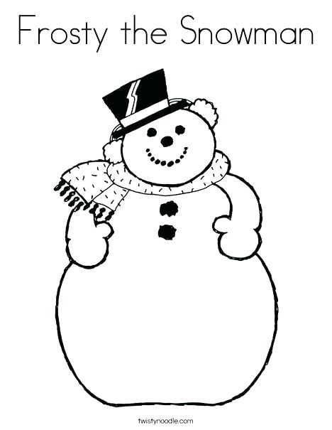 Snowman Coloring Pages Printable