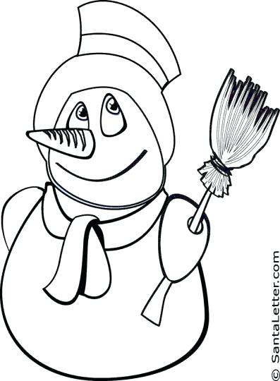 397x540 Santa And Snowman Coloring Pages Snowman Coloring Pages Santa