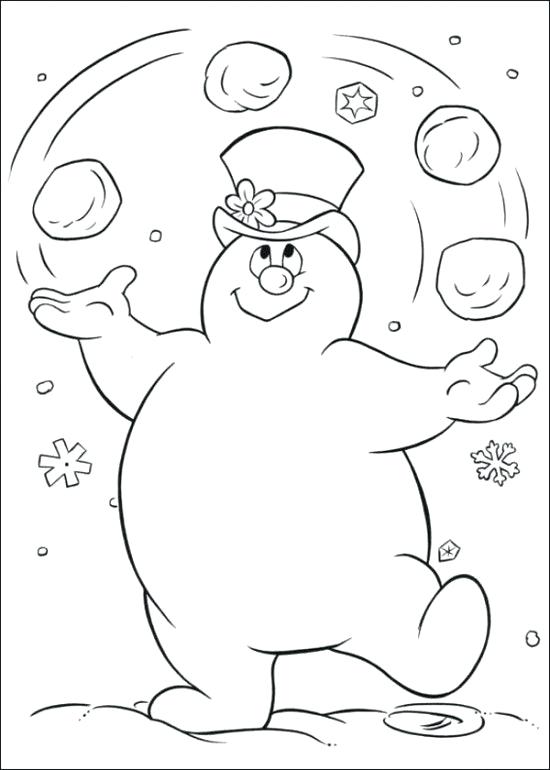 550x770 Snowman Face Coloring