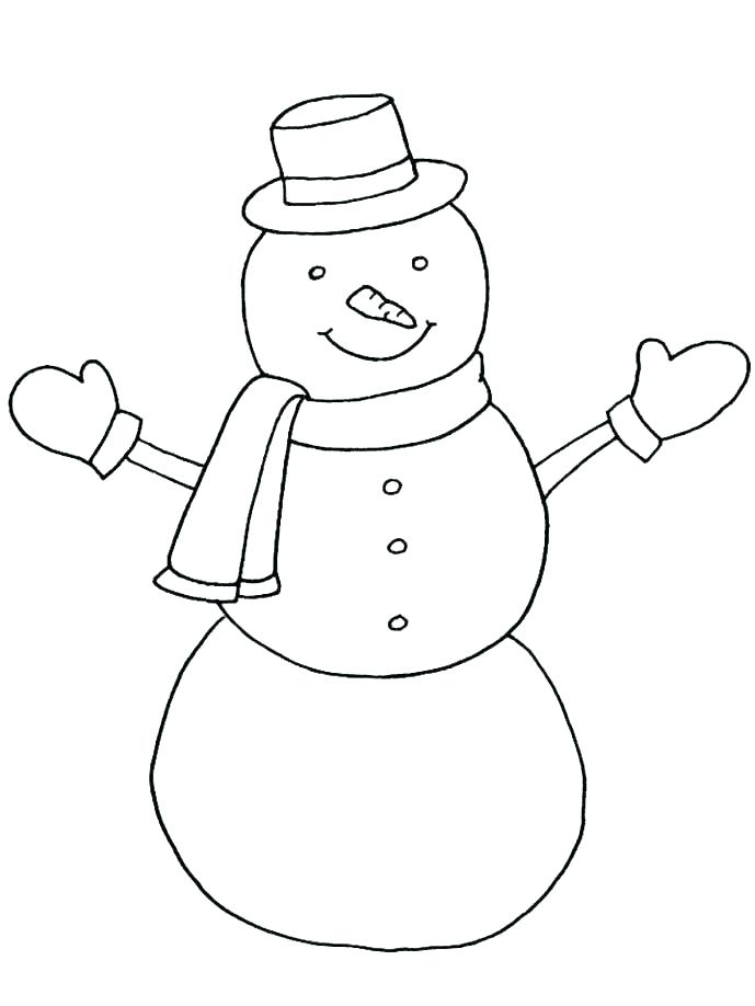 689x918 Coloring Page Snowman Free Printable Holiday Coloring Pages