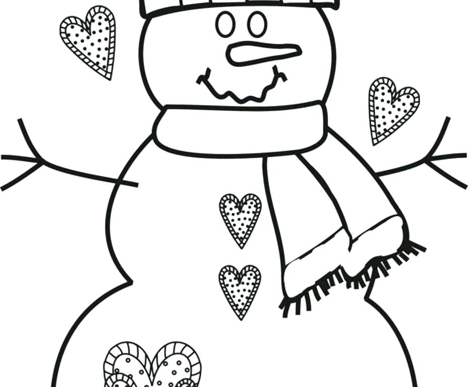 928x768 Coloring Pages Of Snowmen Coloring Page Snowman Free Coloring
