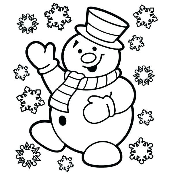600x600 Snowman Coloring Pages Snowman Coloring Pages Snowman Snowman
