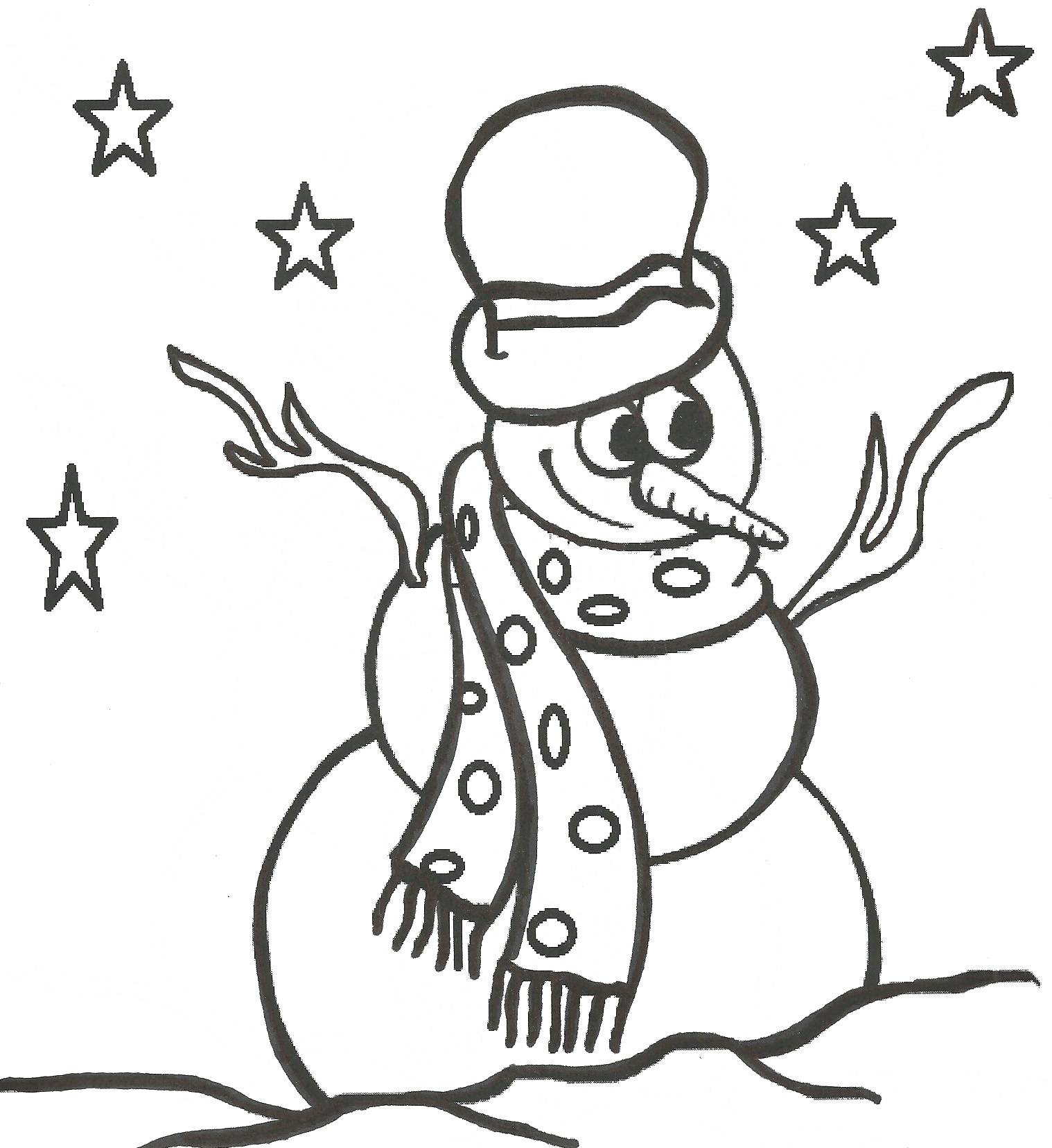 1518x1656 Snowman Family Coloring Pages