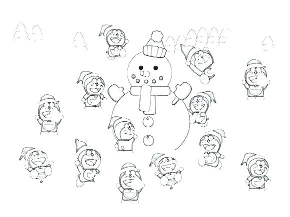 580x435 Snow Day Coloring Pages Professional
