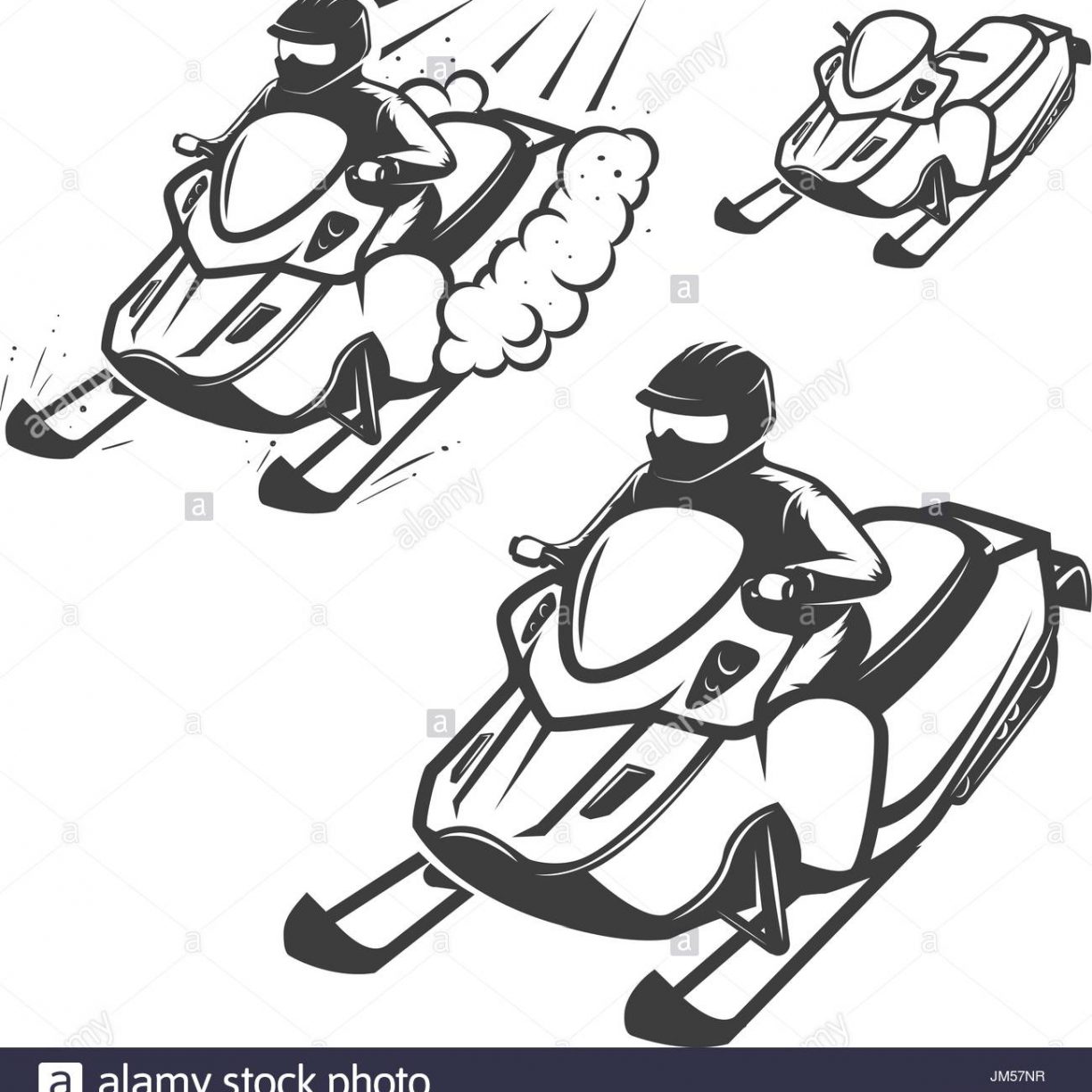 1224x1224 Snowmobile Coloring Pages