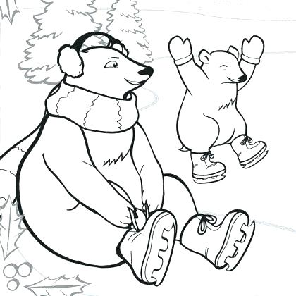 420x420 Coloring Arctic Coloring Pages Page Fox Sheet Medium Size