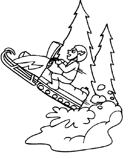 522x650 Snowmobile Coloring Pages Snowmobile Skidoo 13 Transportation