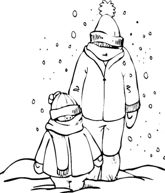 533x626 Snow Day Coloring Page Amp Coloring Book
