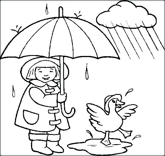 575x541 Snowy Day Coloring Page Rainy Day Coloring Pages For Preschoolers