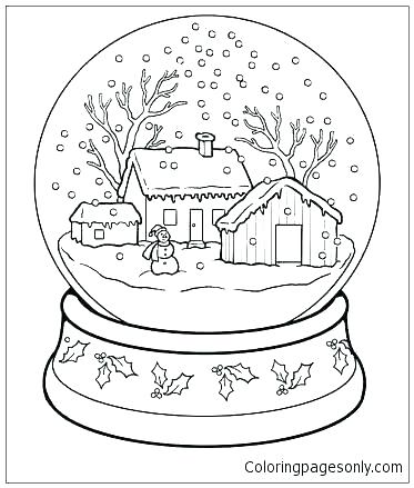 373x439 Snowy Day Coloring Page Snowy Coloring Pages Snow Day Coloring