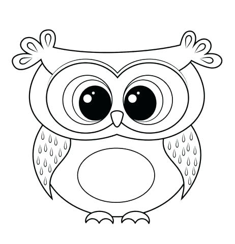 462x480 Snowy Owl Coloring Pages Owl Coloring Pages Cartoon Owl Coloring