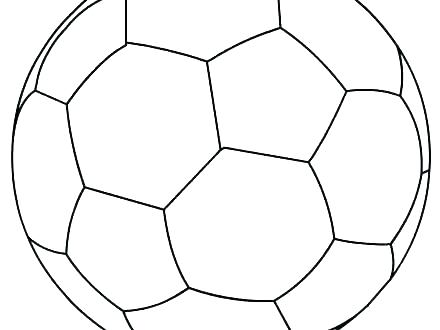 440x330 Coloring Pages Of Soccer Balls Soccer Ball Coloring Page Coloring