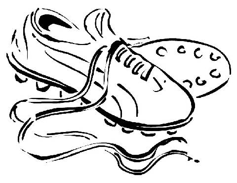 480x370 Cleats Player1 Bunny Shoe And Ball, Soccer Shoes Coloring Pages