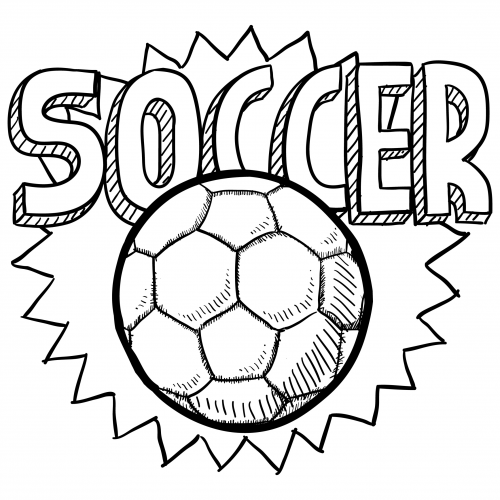 500x500 Soccer Coloring Pages For Adults