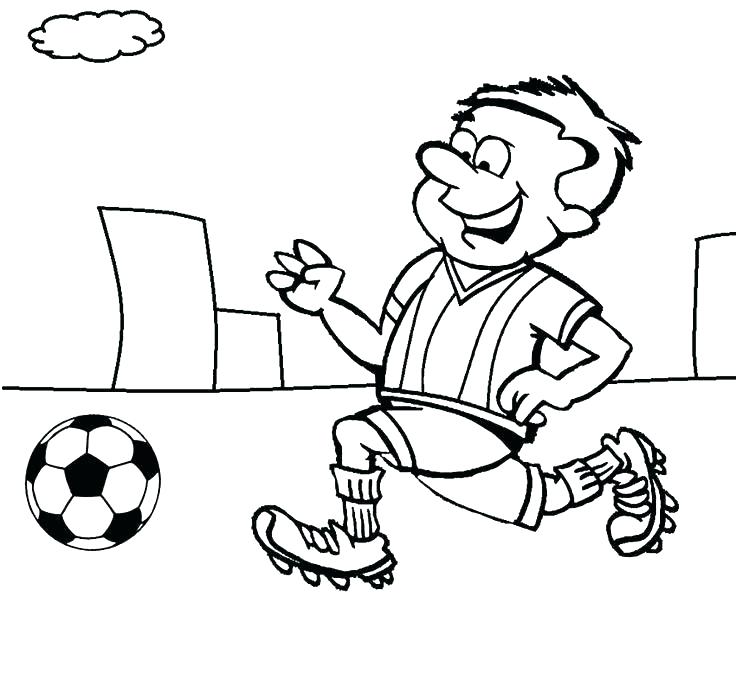 736x674 Soccer Players Coloring Pages Soccer Coloring Pages For Kids
