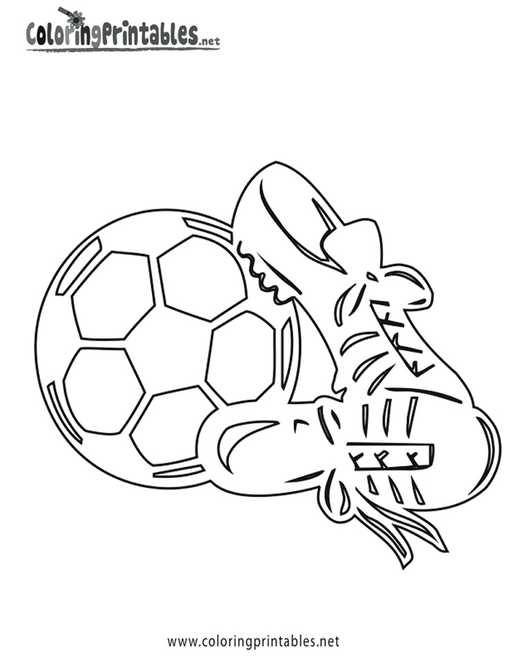 Soccer Goal Coloring Page