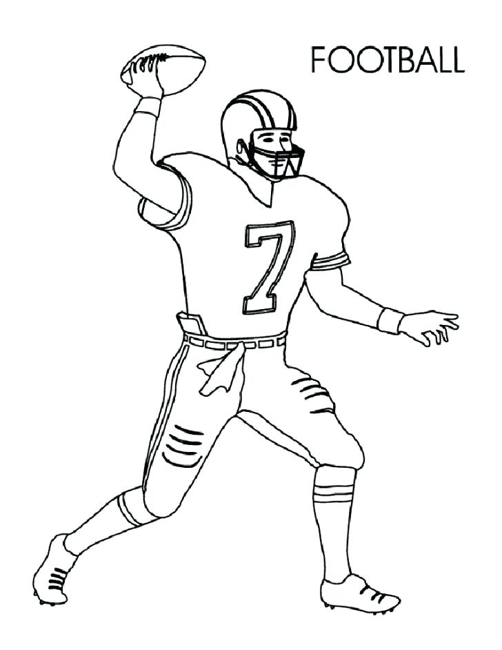 728x942 Football Player Coloring Pages Football Player Coloring Pages