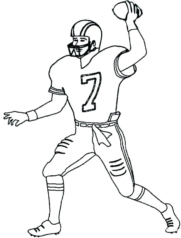 618x813 Football Player Coloring Pages Green Bay Packers Football Coloring
