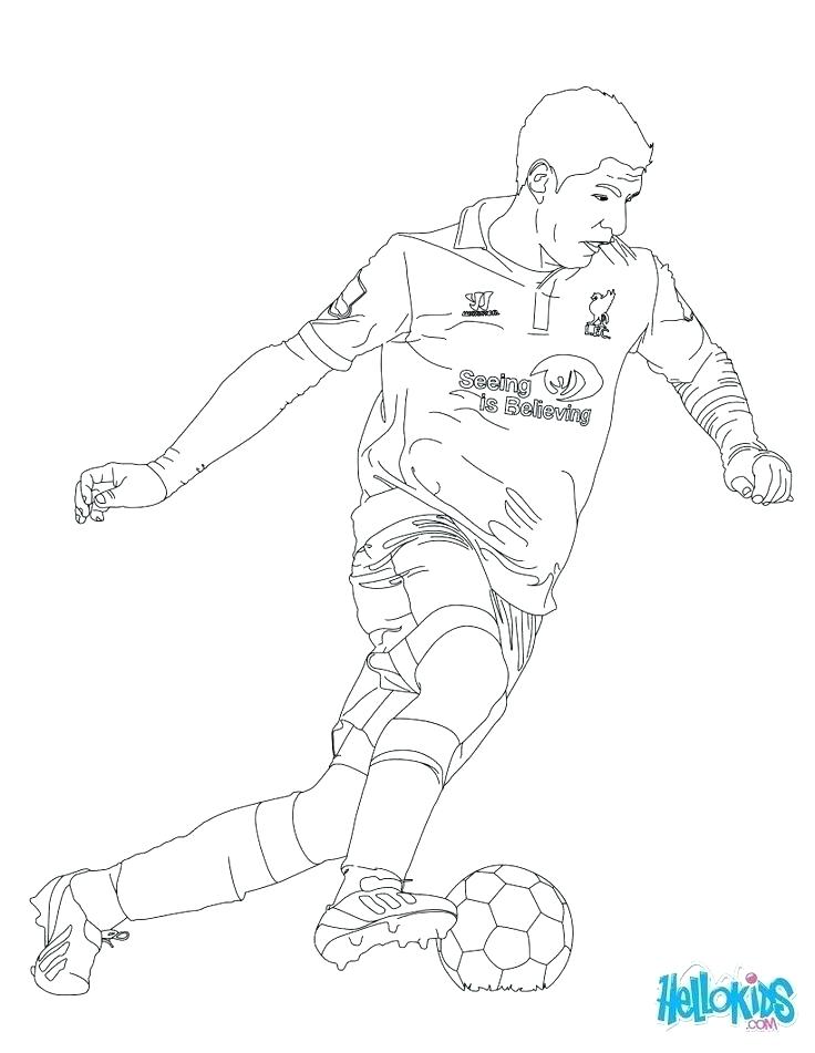 736x951 Soccer Players Coloring Pages Football Player Coloring Football