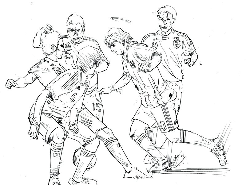 800x603 Soccer Players Coloring Pages Pics Of Playing Soccer Coloring