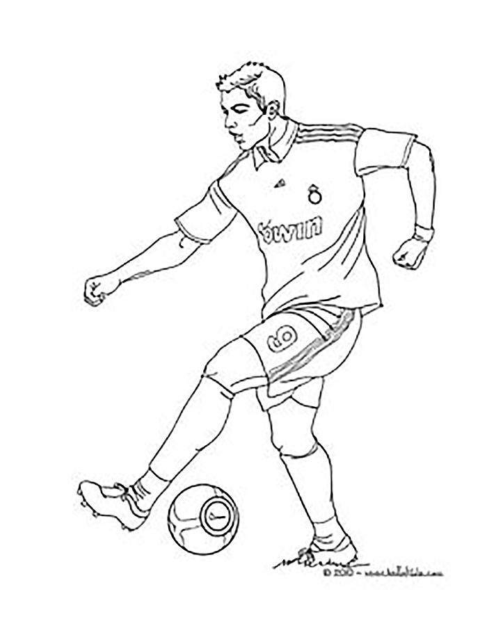 700x900 Soccer Player Coloring Pages