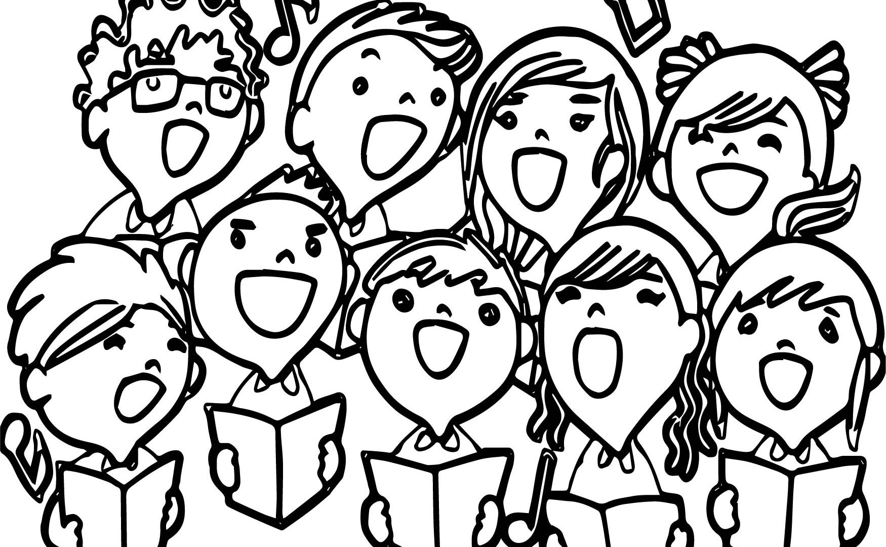 1750x1080 Vector Of Cartoon Elvis Impersonator Singing Outlined Singer