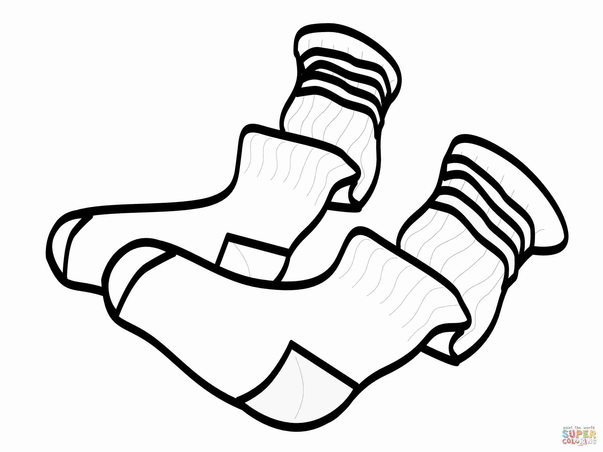 2048x1536 Kid Socks Coloring Page Free Printable Pages Bright Olegratiy