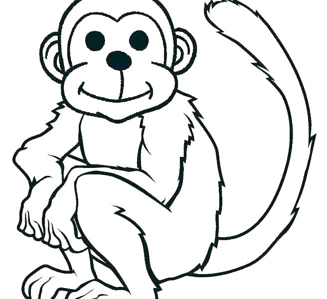 656x600 Monkey Coloring Pages Monkey Color Page Printable Monkey Coloring