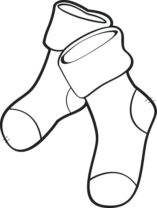 530x700 Sock Coloring Page
