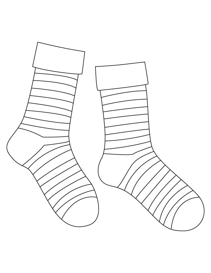 738x954 8 Elegant Sock Coloring Page Logo And Design Ideas