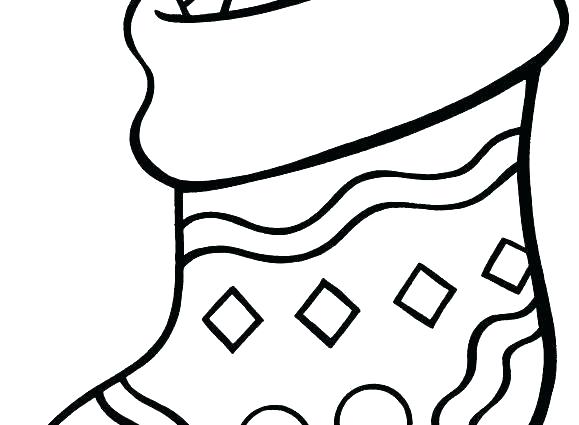 579x425 Socks Coloring Page