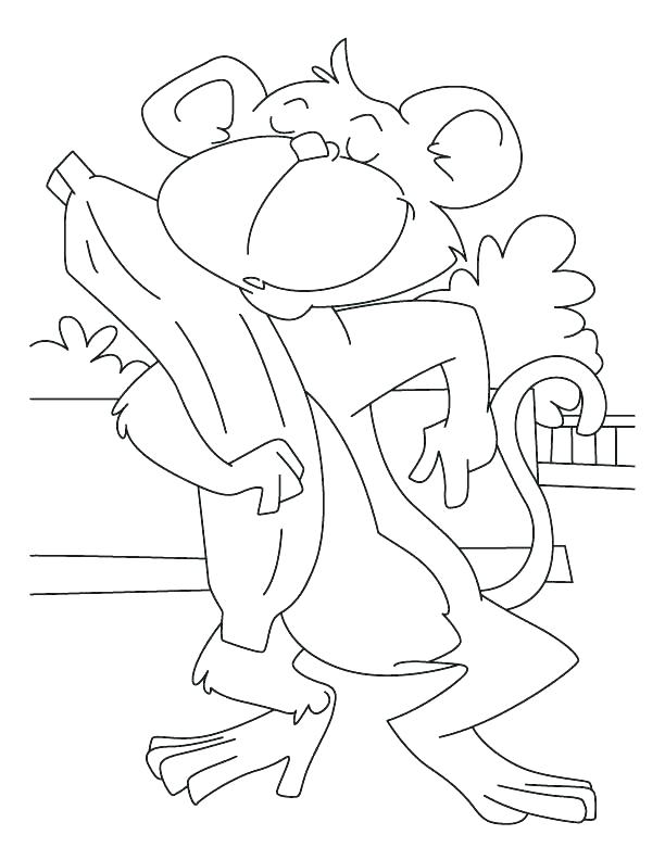 612x792 Sock Monkey Coloring Page Baby Monkey Cartoon Drawings Sock Monkey
