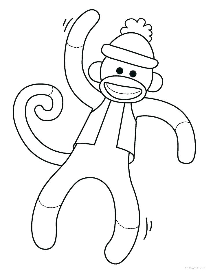 736x952 Free Monkey Coloring Pages Free Printable Monkey Coloring Pictures