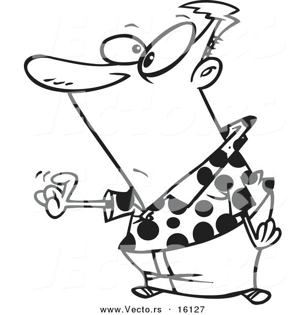 600x620 Fountain Coloring Page Vector Of A Cartoon Boy Taking Gulp