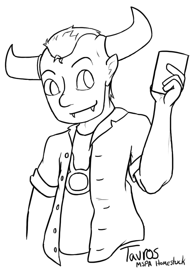 641x898 Mspa Tavros Coloring Page By Snapdragonsoda