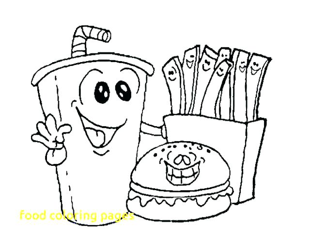 640x501 Coloring Pages Of Food Coloring Coloring Doughnut Coloring Pizza