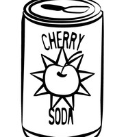 200x200 Cherry Soda Coloring Page