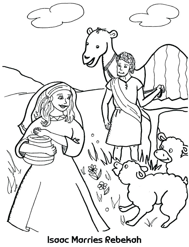 736x961 Isaac And Ishmael Coloring Page And Coloring Page Clip Art Isaac