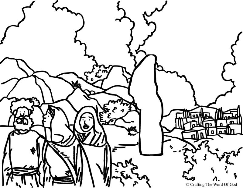 800x617 Lots Wife Coloring Page Crafting The Word Of God